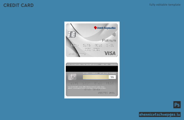 Beispielvorschau der Israel Bank Hapoalim Visa Platinum Card